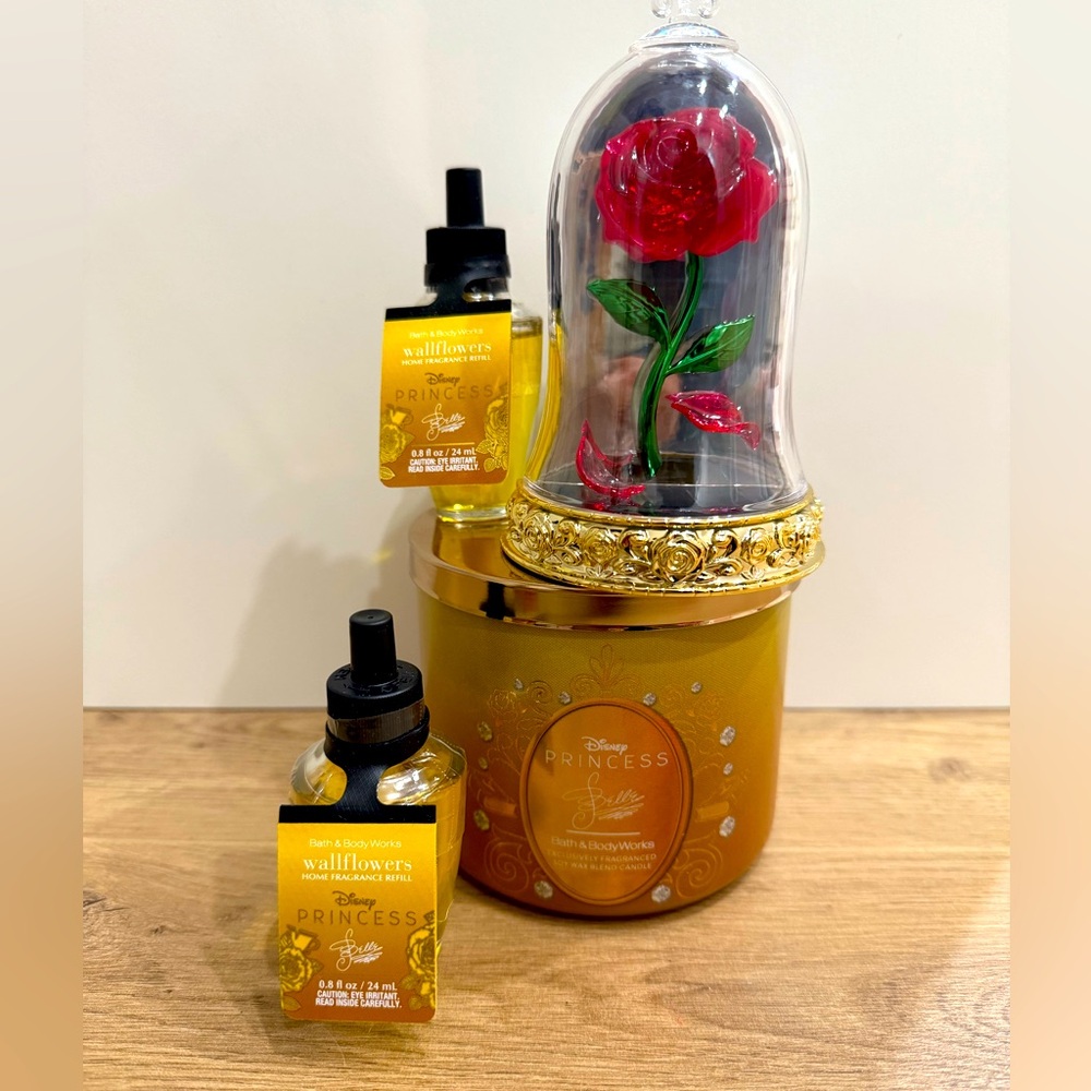 Disney x Bath Body Works Princess BELLE Wallflower Plug-in set